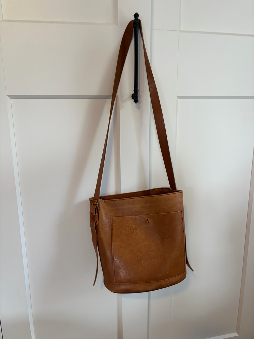 Madewell Classic Brown Leather Crossbody Bag